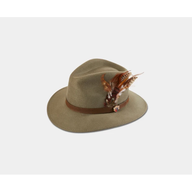 Alan Paine Fedora Hoed | Oatmeal | www.pietkoopmans.nl