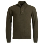 Barbour Lamswol Troye Trui | Mosgroen | www.pietkoopmans.nl