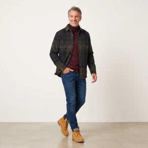 Barbour Woodlane Overshirt | Navy Green