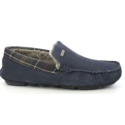 Barbour Luxe Pantoffel Monty | Suede Navy
