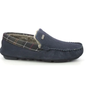 Barbour Luxe Pantoffel Monty | Suede Navy