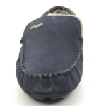 Barbour Luxe Pantoffel Monty  | Suede Navy | www.pietkoopmans.nl