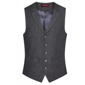 Brook Taverner Gilet | Memphis Charcoal