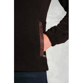 Brook Taverner Fleece Vest | Zwart | www.pietkoopmans.nl