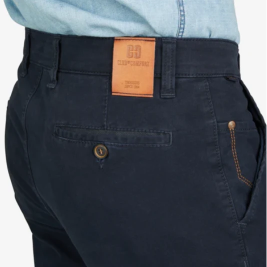 Club of Comfort Chino Winter Broek | Marine True Colour | www.pietkoopmans.nl