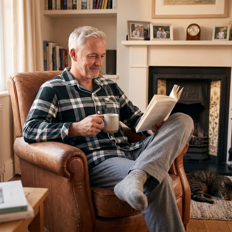 Cyberjammies Flanellen Pyjamajasje | Groen Zwart Wit Geruit | www.pietkoopmans.nl