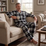 Cyberjammies Herenpyjama Flanel | Groen Geruit | www.pietkoopmans.nl