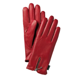 Gaucho Dames Handschoenen Leer | Rood