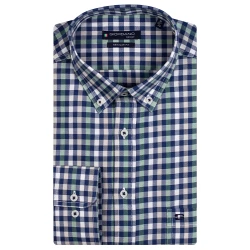 Giordano Overhemd | Blauw Groen Geblokt
