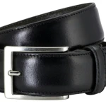 Lederen herenriem voor pantalon | Zwart | www.pietkoopmans.nl