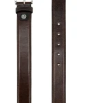Lederen herenriem voor pantalon | Donkerbruin | www.pietkoopmans.nl