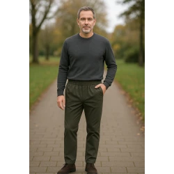 Piet Elastische Taille Broek | Gennep Groen