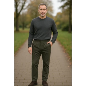 Piet Elastische Taille Broek | Gennep Groen