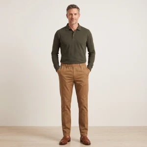 Elastische Taille Broek Amberg Winter | Camel