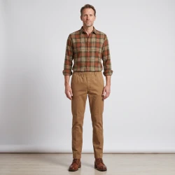 Lange Elastische Taille Broek Amberg Winter | Camel