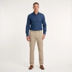 Lange Elastische Taille Broek Amberg Winter | Beige | www.pietkoopmans.nl