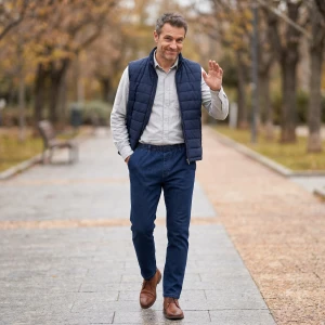 Jeans met elastische Taille | Denim Rondom Lang