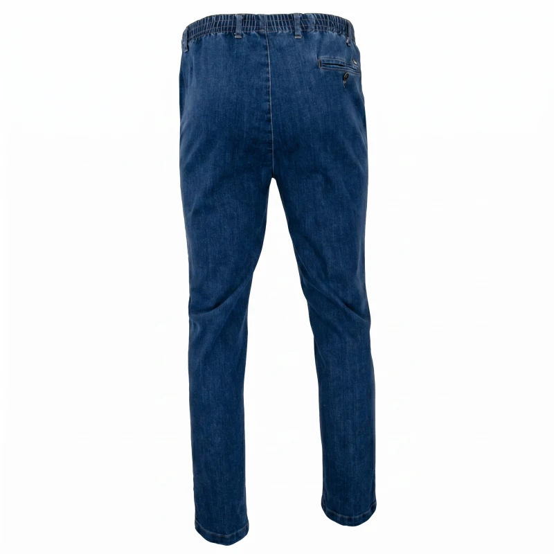 Jeans met elastische Taille | Jeans Rondom Lang | www.pietkoopmans.nl