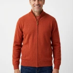 Osborne Windblock Vest Lamswol | Brique | www.pietkoopmans.nl