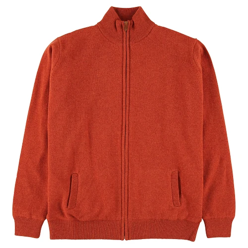 Osborne Windblock Vest Lamswol | Brique | www.pietkoopmans.nl