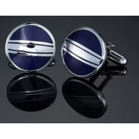 Manchetknopen | Zilver Blauw