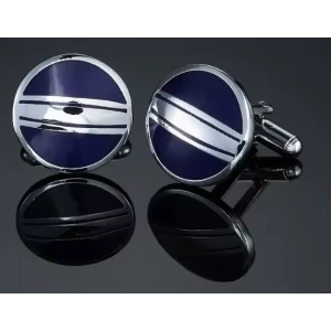 Manchetknopen | Zilver Blauw