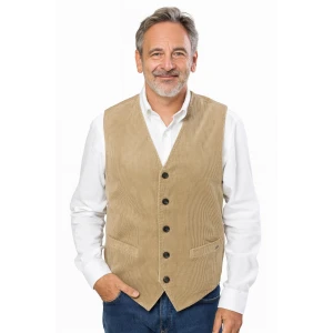 S4 Prague Rib Gilet | Beige