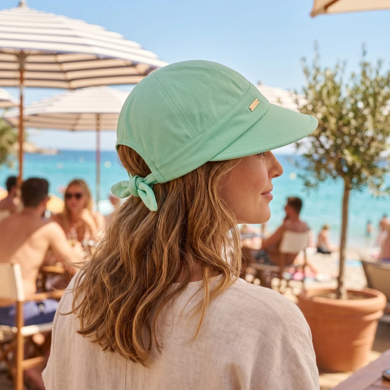 Seeberger Cap met grote klep | Mint | www.pietkoopmans.nl