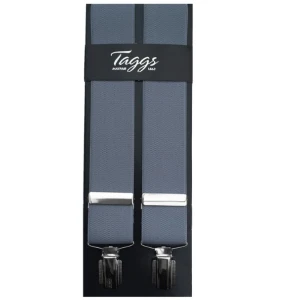 Taggs Bretels Clips | Silver Grey