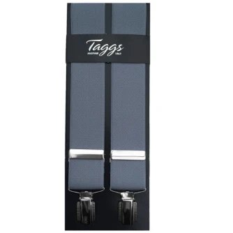 Taggs Bretels Clips | Silver Grey |www.pietkoopmans.nl