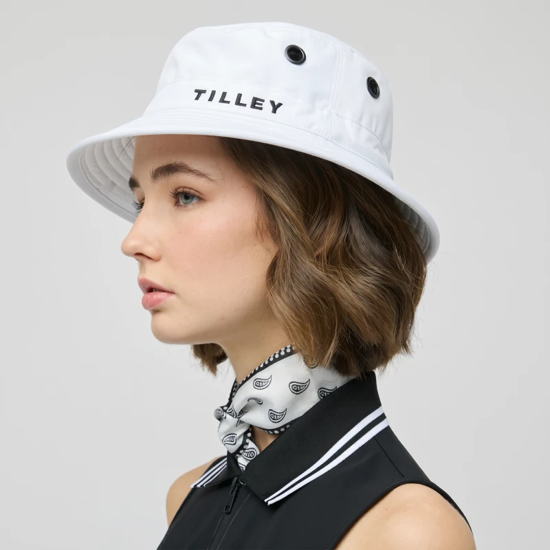 Tilley Bucket Golf Hat | White | www.pietkoopmans.nl