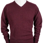 Baileys Pullover Lamswol | Bordo Gemeleerd