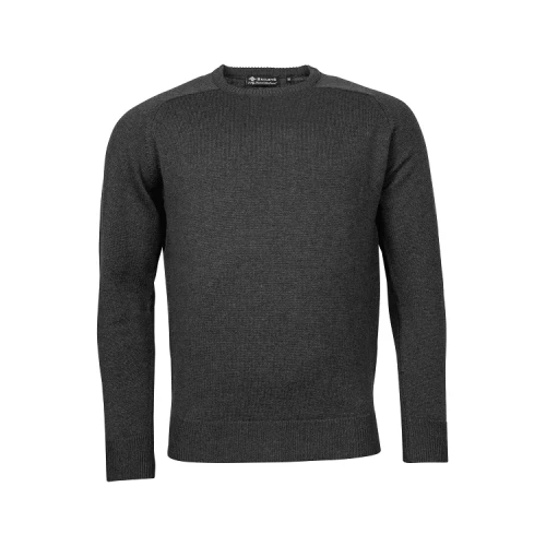 Baileys Pullover Lamswol Ronde Hals | Antraciet | www.pietkoopmans.nl