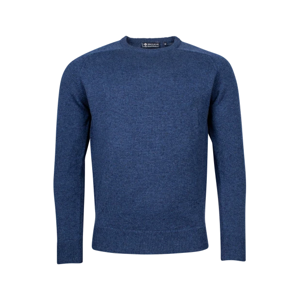 Baileys Lamswol Trui Ronde Hals | Blauw | www.pietkoopmans.nl