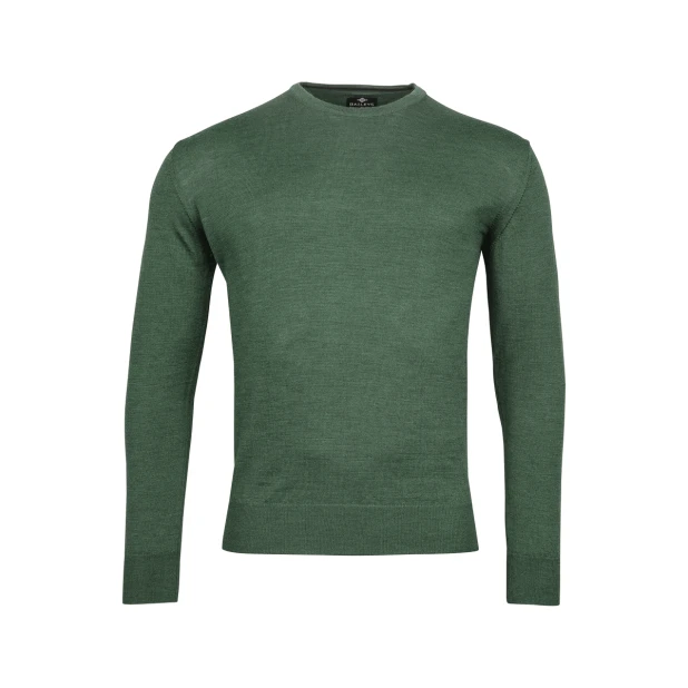 Baileys Trui Merino Wol | Groen | www.pietkoopmans.nl