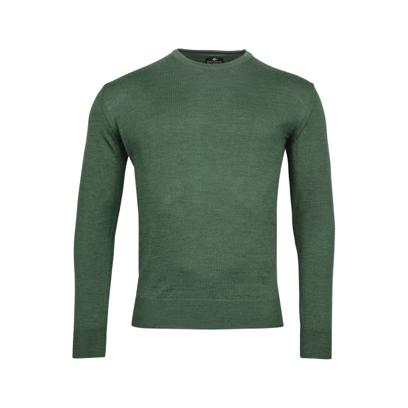 Baileys Trui Merino Wol | Groen | www.pietkoopmans.nl