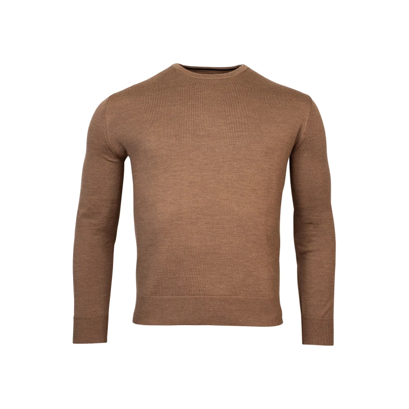 Baileys Trui Merino Wol | Camel | www.pietkoopmans.nl