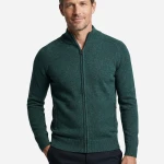 Baileys Lamswol Vest | Groen Gemeleerd | www.pietkoopmans.nl