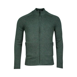 Baileys Lamswol Vest | Groen Gemeleerd