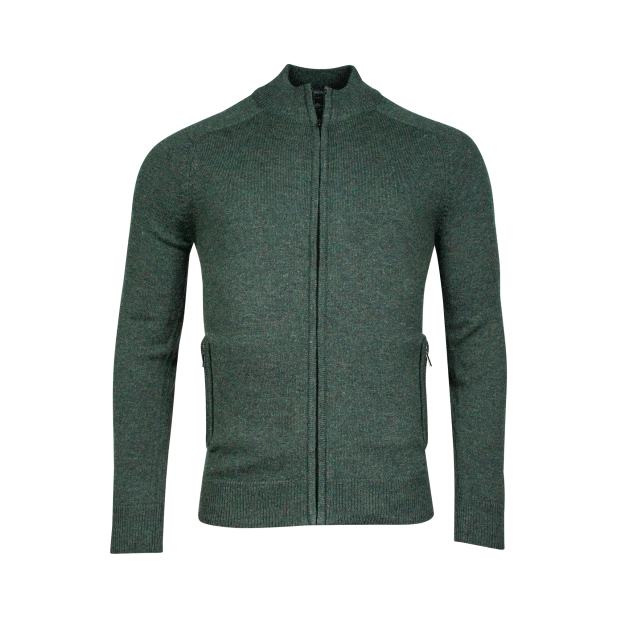 Baileys Lamswol Vest | Groen Gemeleerd | www.pietkoopmans.nl
