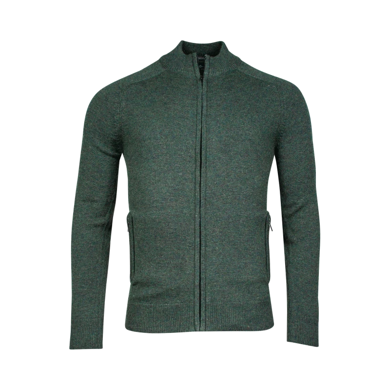 Baileys Lamswol Vest | Groen Gemeleerd | www.pietkoopmans.nl
