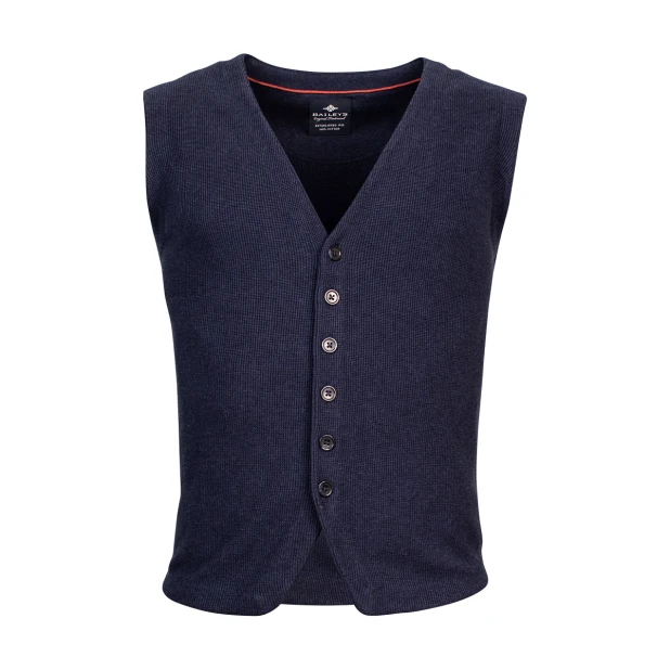 Baileys Tricot Gilet | Blauw | www.pietkoopmans.nl