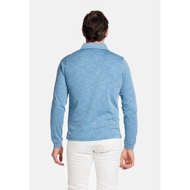 Baileys Polo Lange Mouw | Blue | www.pietkoopmans.nl
