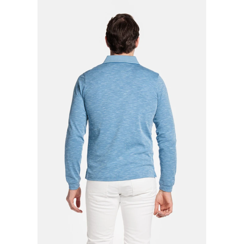 Baileys Polo Lange Mouw | Blue | www.pietkoopmans.nl