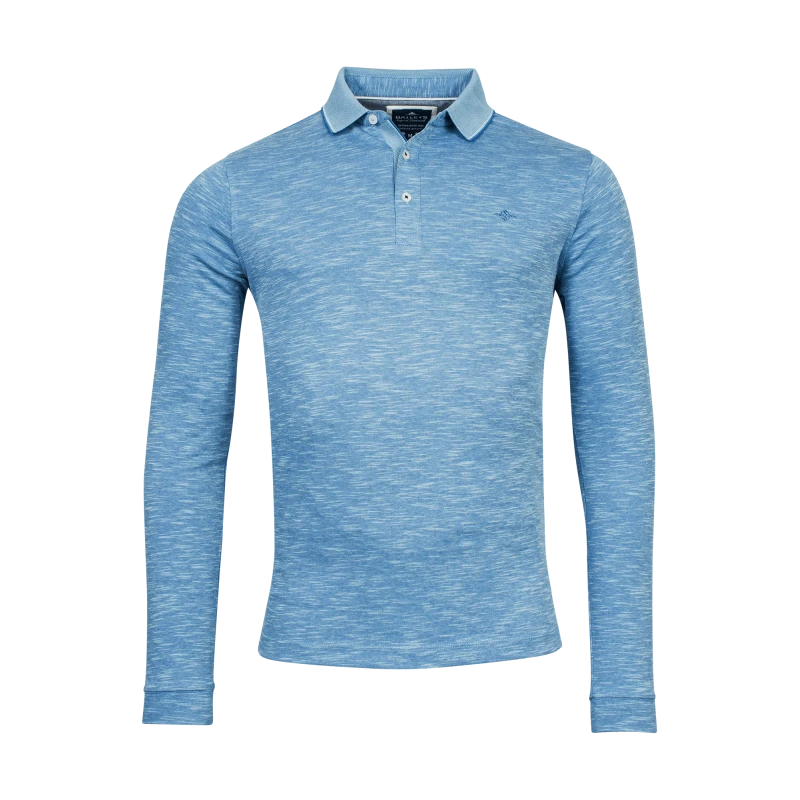 Baileys Polo Lange Mouw | Blue | www.pietkoopmans.nl