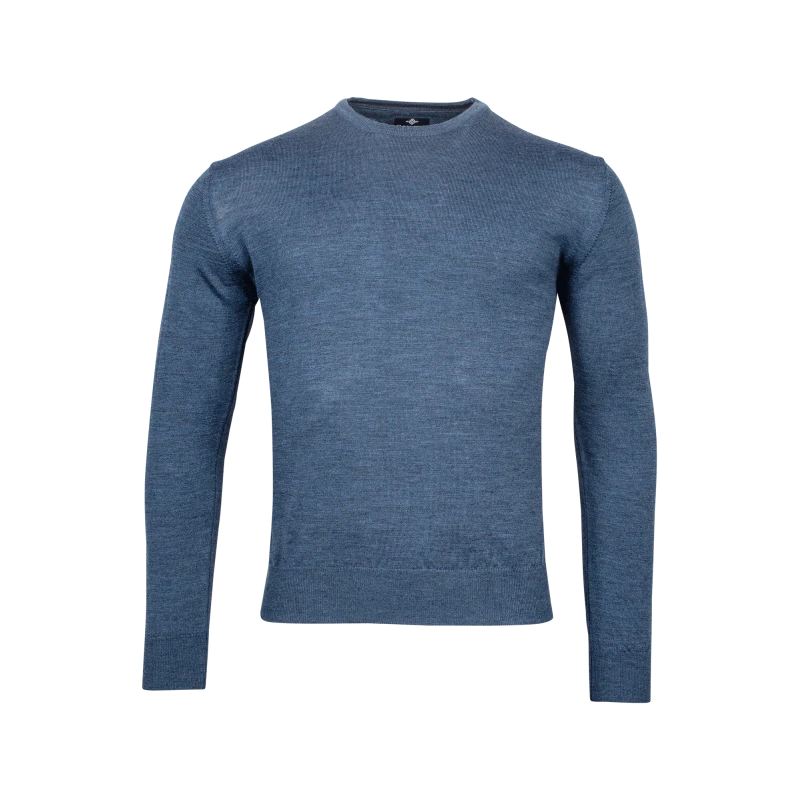 Baileys Trui Merino Wol | Jeans Blauw | www.pietkoopmans.nl