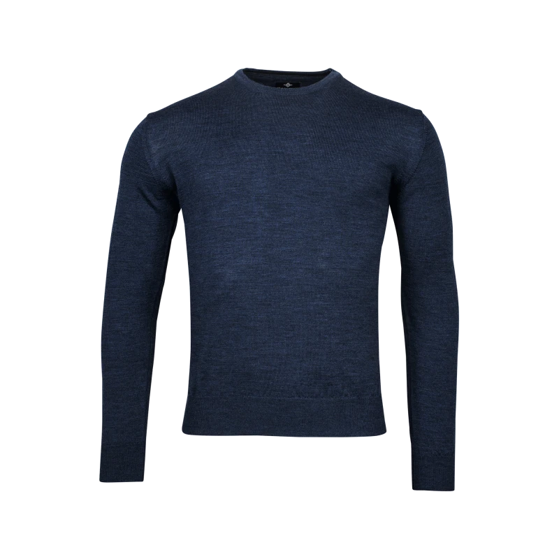 Baileys Trui Merino Wol | Marine | www.pietkoopmans.nl