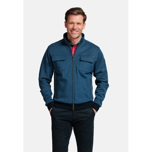 Baileys Zomer Vest met 2 Borstzakken | Indigo| www.pietkoopmans.nl