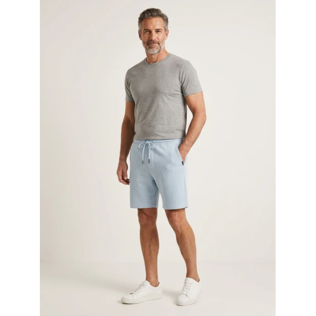 Baileys Korte Sweat Broek  | Lichtblauw | www.pietkoopmans.nl