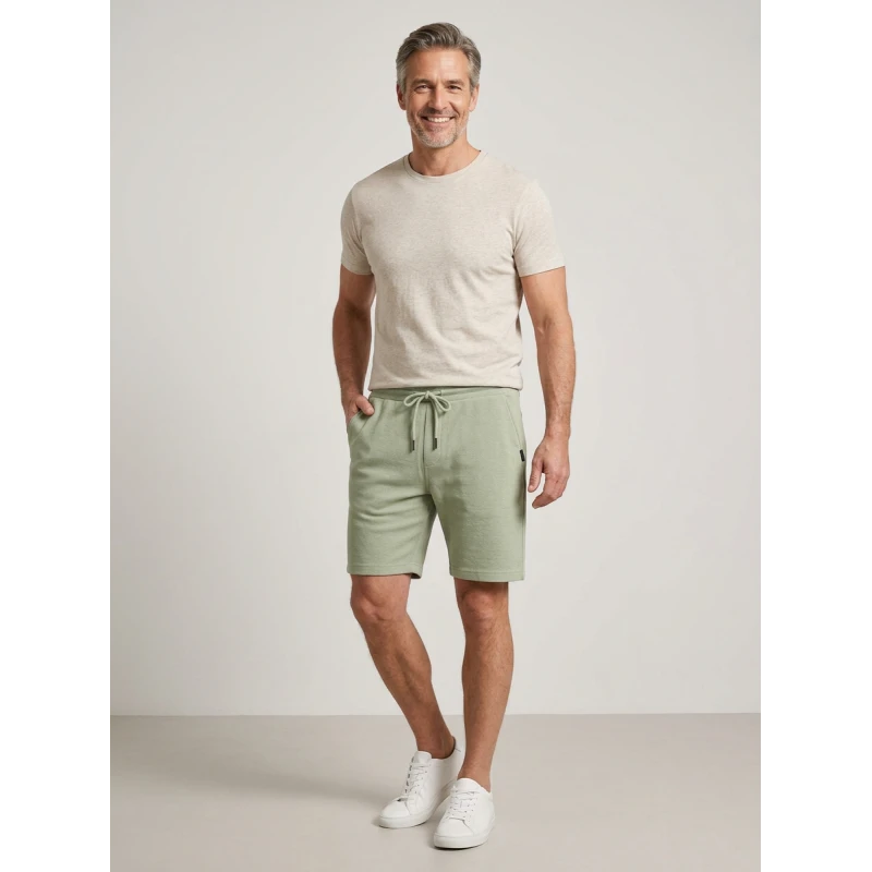 Baileys Korte Sweat Broek  | Lichtgroen | www.pietkoopmans.nl